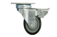 O rodízio fixo industrial do giro do dever médio roda a placa superior de 4 polegadas