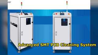 Transportador de PCB SMT com sistema HMI colorido de controle PLC e estrutura de acionamento acoplado patenteado para limpeza de PCB de processo SMT