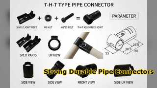 Conectores de tubos industriais para serviços pesados ​​para racks DIY