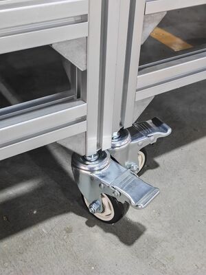 MGX‑A Aluminum ESD Mobile Trolley, Anti‑Static Work Cart for Factory Workshop, Smooth Rolling Lockable Casters, Custom Sizes Available
