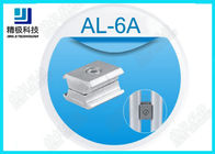 A tubulação de alumínio do conector dobro articula 6063-T5 o tipo prateado tempo longo de AL-6A