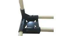 Tubulação do ABS e conector revestidos da roda do rodízio dos encaixes da cremalheira de tubulação do metal