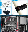 O ABS preto revestiu junções de tubulação do metal para o sistema da cremalheira do armazenamento/cremalheira do armazém