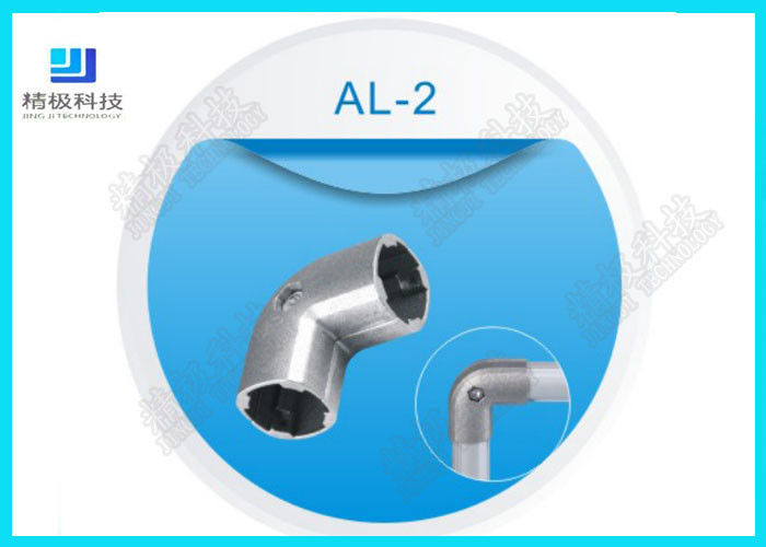 Aluminum Pipe Fitting 90 Degree Elbow Aluminum Tubing Joints For OD 28mm Pipe