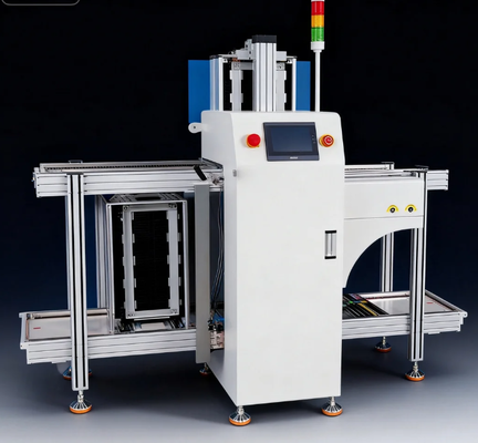 Sistema de gestão de pasta de soldadura de 50 a 460 mm que oferece operação manual ou automática de duas vias para controle da linha de produção