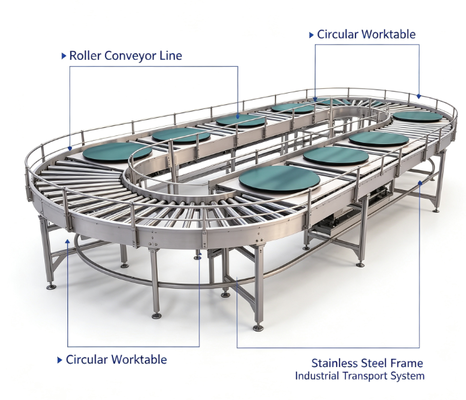 Linha de transporte de rolos, conveyor de montagem de rolos de correia antiestática para linha de produção de oficinas